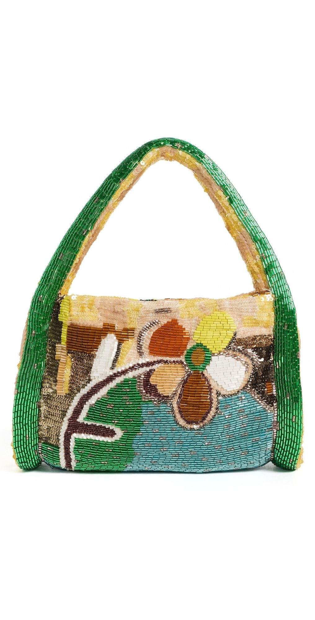 ALÉMAIS Limelight Beaded Barrel Bag Multi One Size