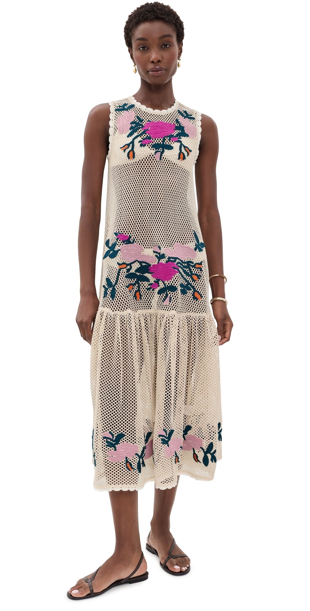 Sea Carmella Sleeveless Midi Dress Multi S
