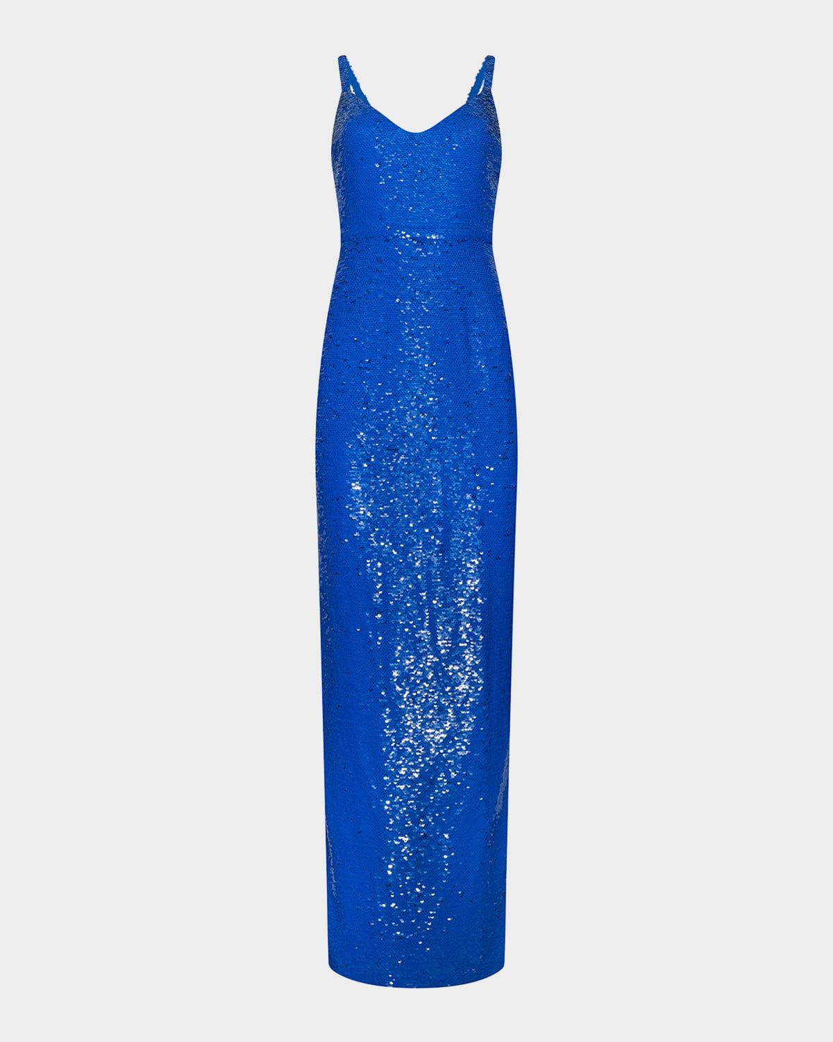 Karma Sequined Sleeveless Maxi Dress