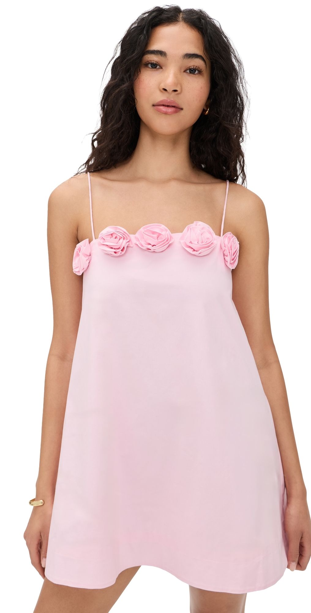 CAROLINE CONSTAS Vera Mini Dress Peony Pink M