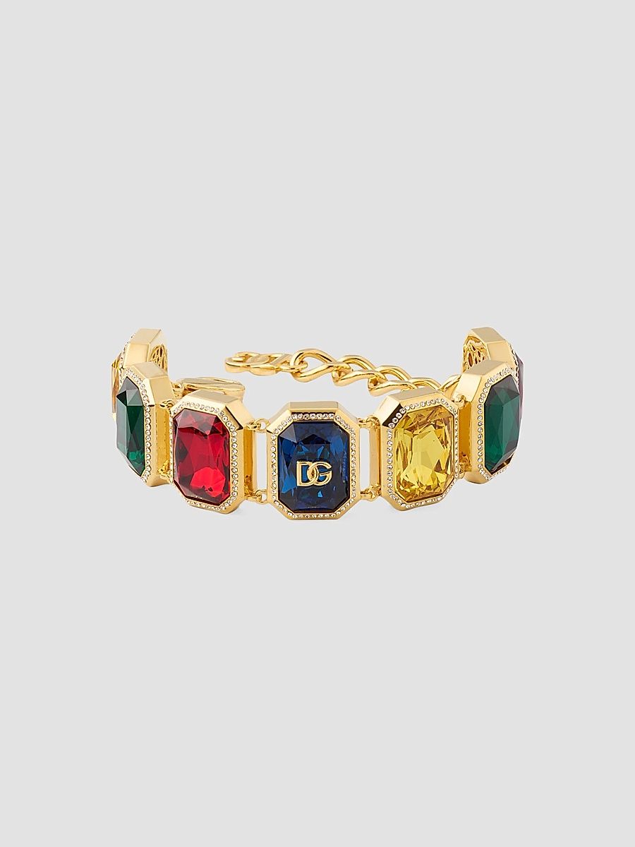 Women's Carretto Goldtone Glass Bracelet