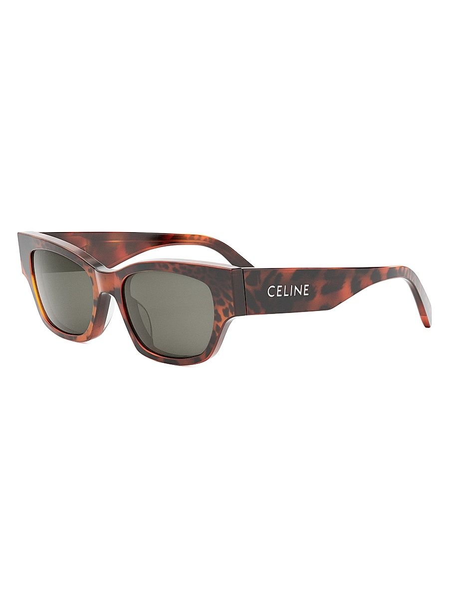 Women's Monochroms 54mm Cat-Eye Sunglasses - Orange Animal Print Smoke
