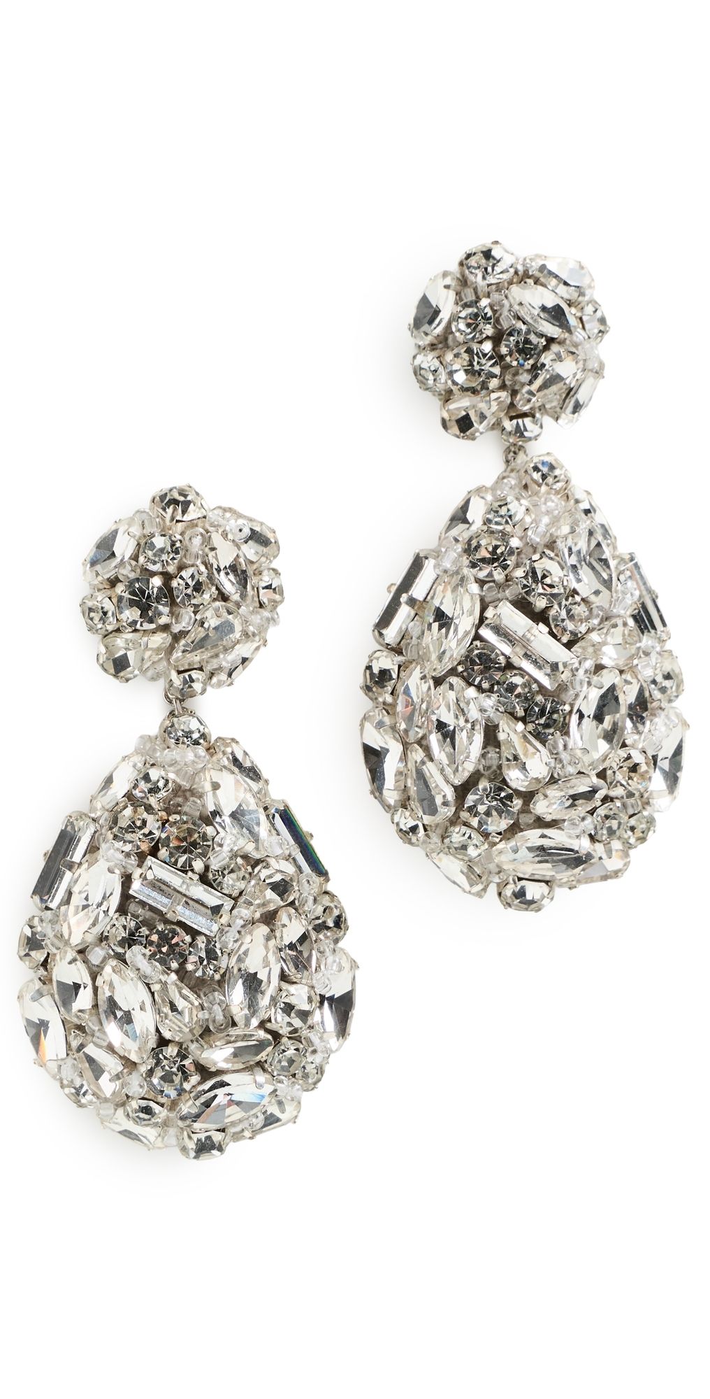 Deepa Gurnani Kim Earrings Silver One Size