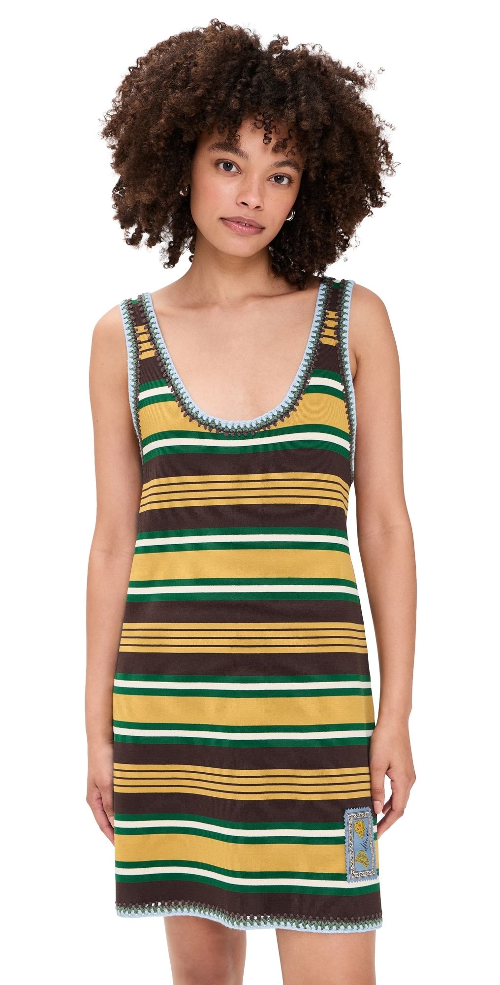 ALÉMAIS Clover Knit Mini Dress Stripe XXS
