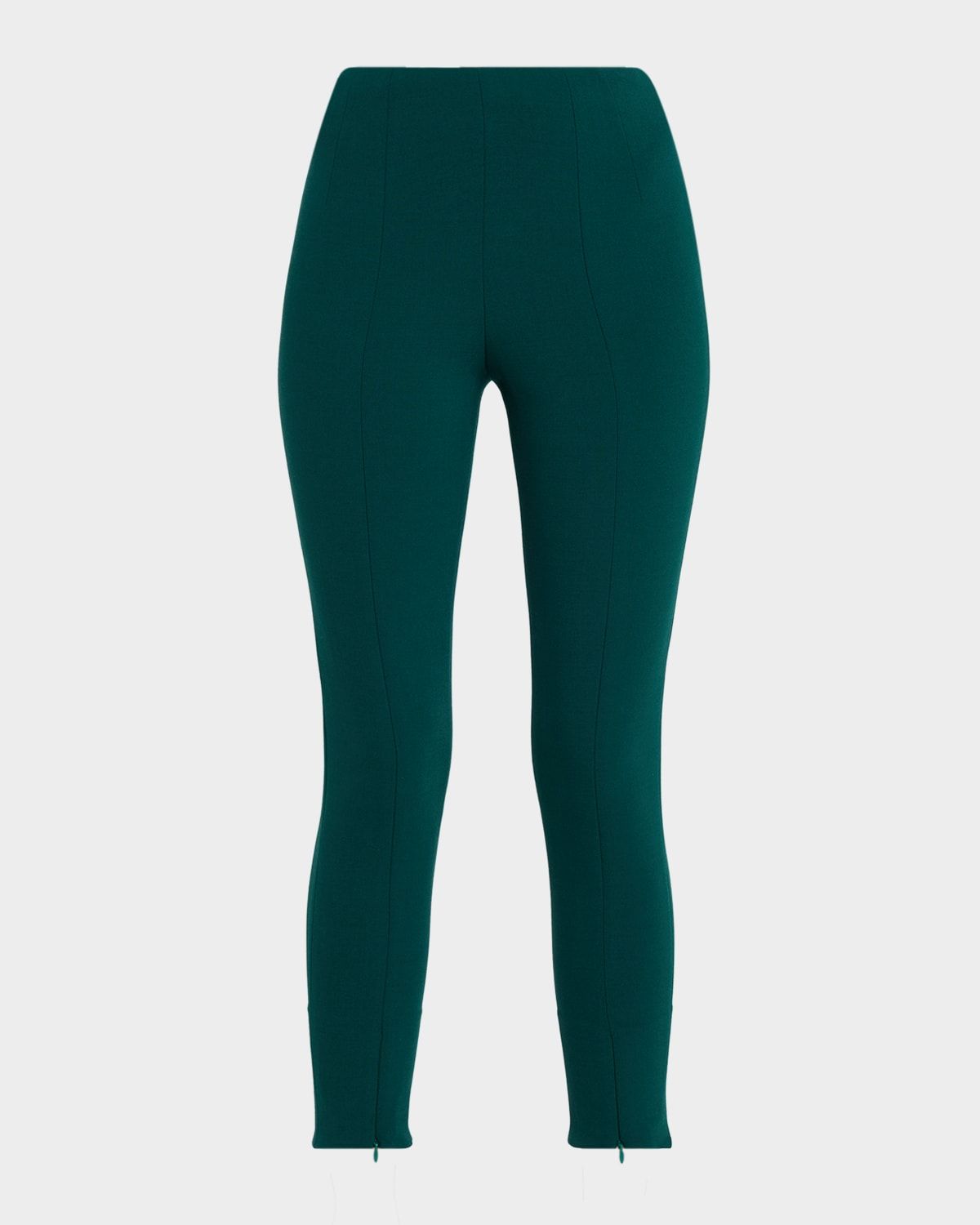 Mikey Zip-Hem Skinny-Leg Ankle Pants