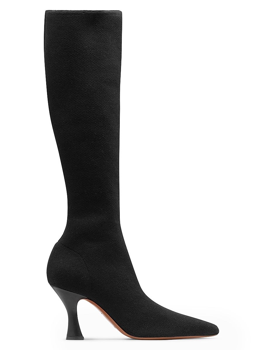 Women's Ran 80MM Square-Toe Boots - Black - Size 9