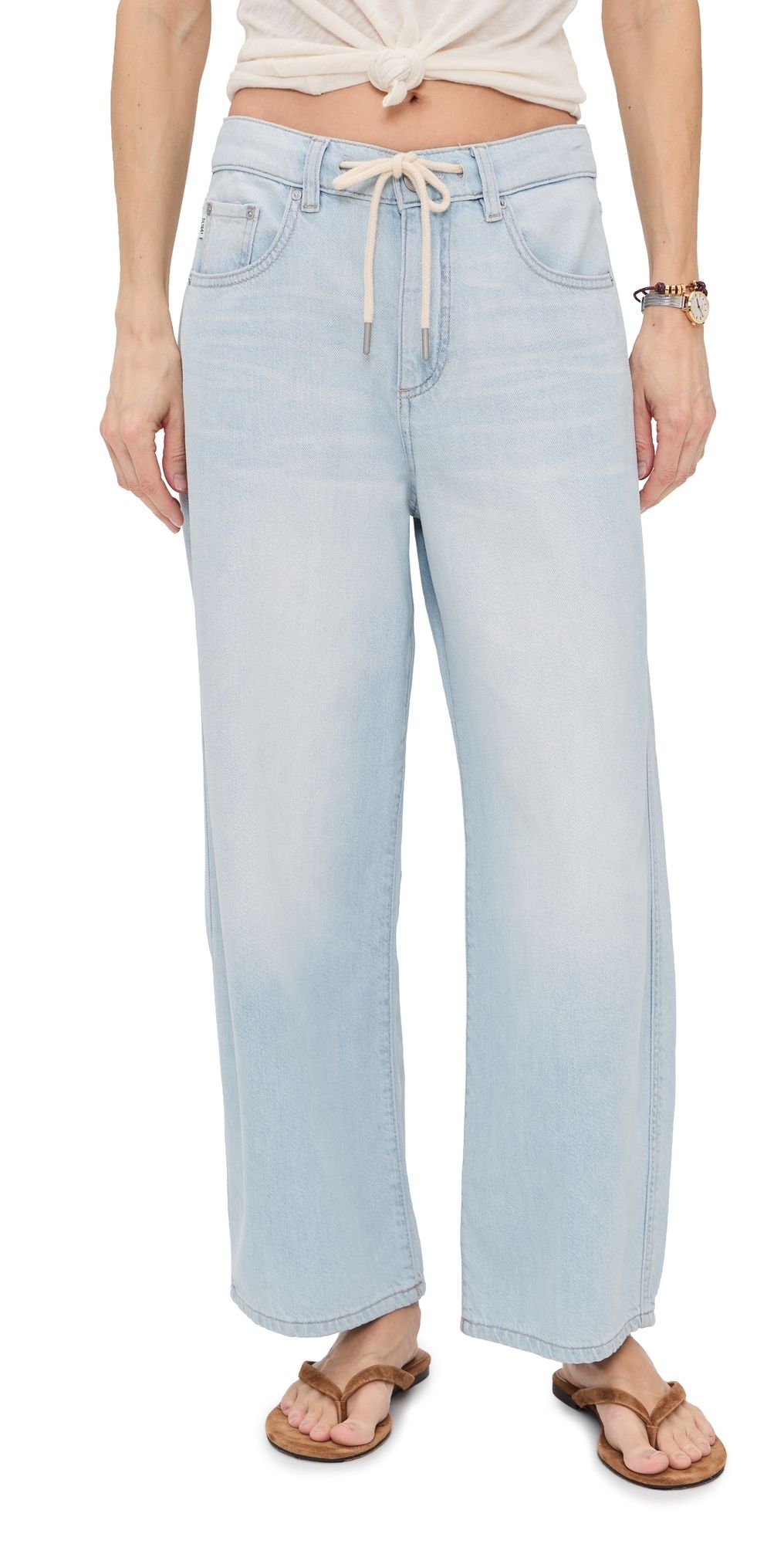 DL1961 Taylor Petite Relaxed Barrel Jeans Poolside Aura (DL Aura) 32