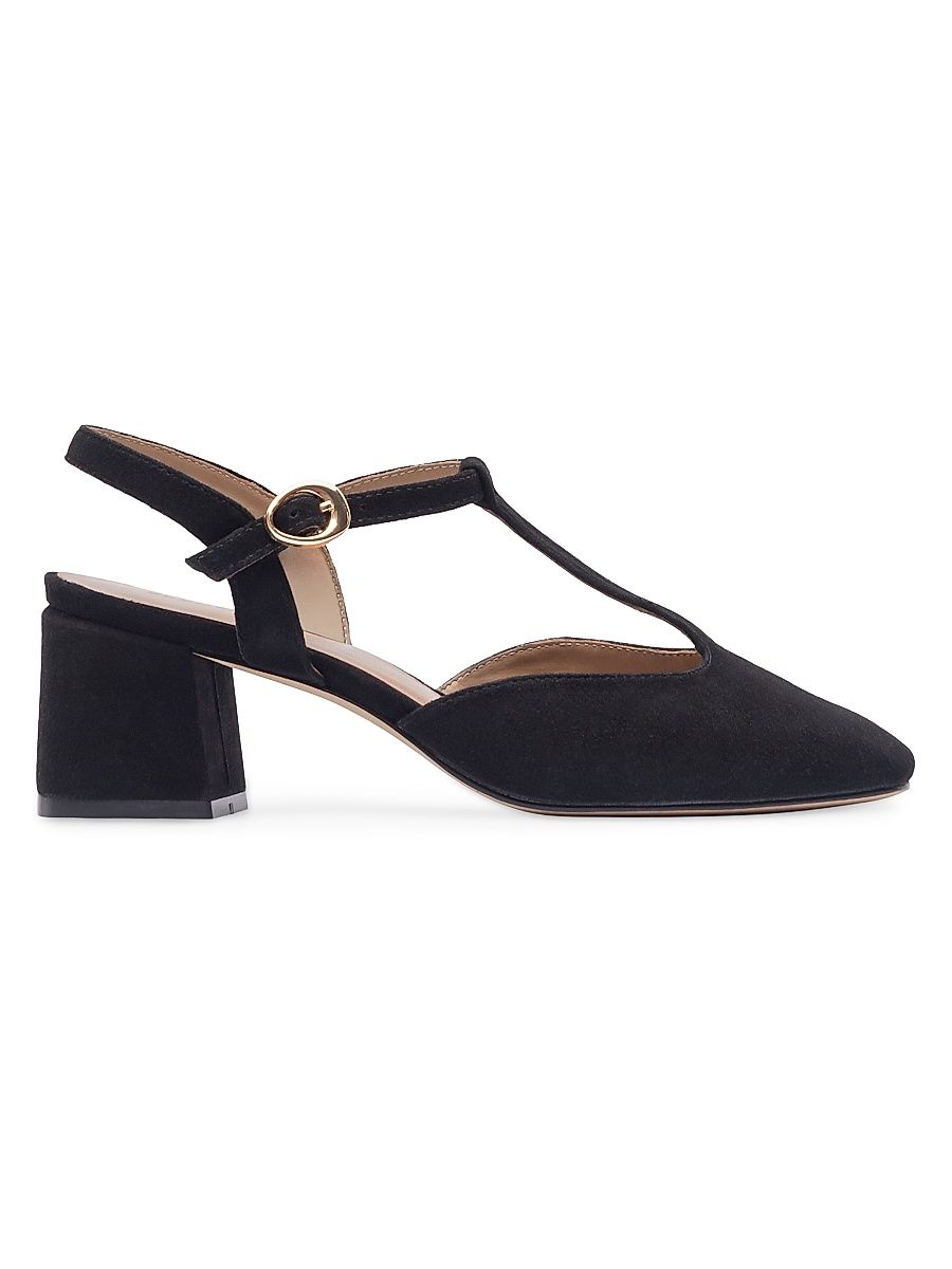 Women's Romi T-Strap Heels - Black - Size 9