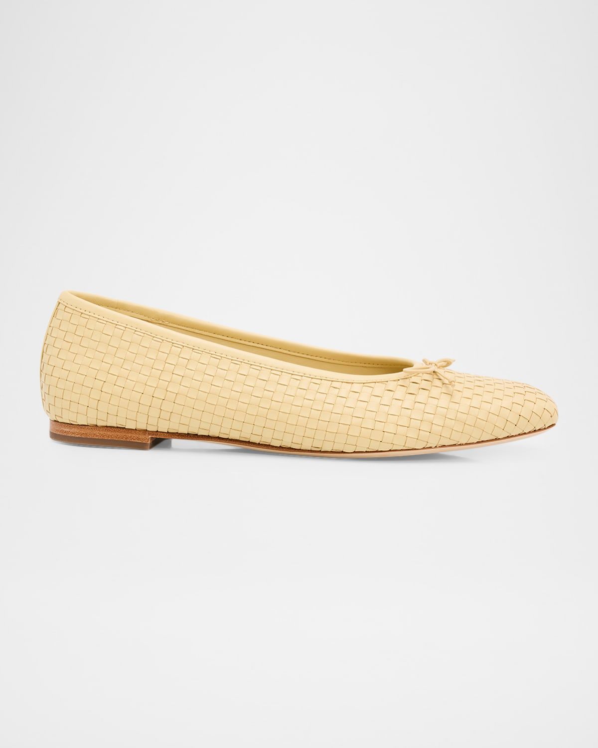 Darla Woven Leather Ballerina Flats