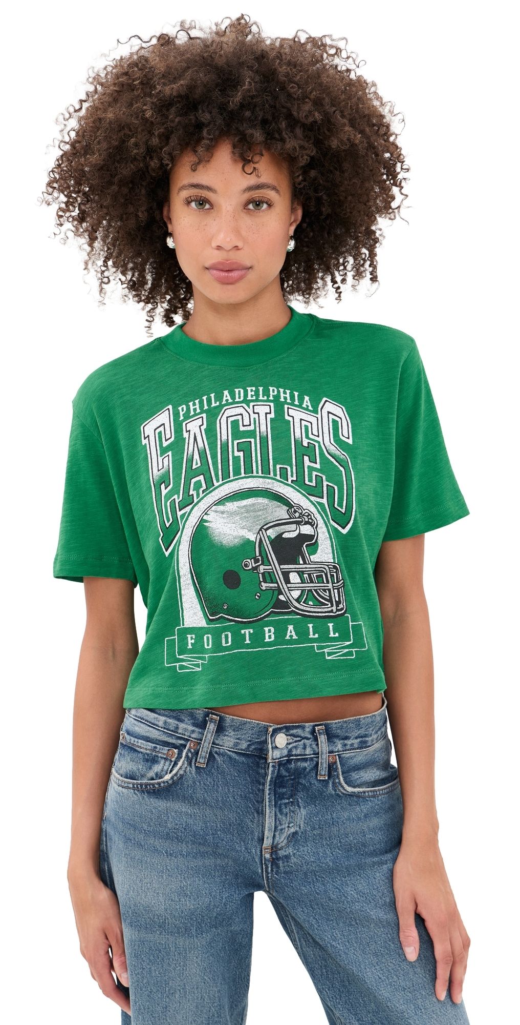 Junk Food Eagles Helmut Crop Tee Kelly S