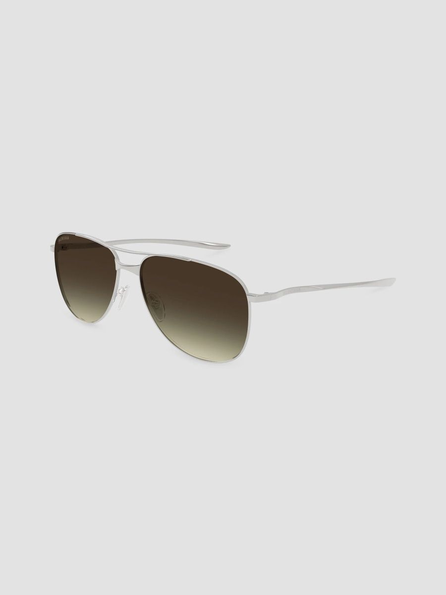 Balenciaga Men's Everyday Bb0538S 62MM Monday Pilot Metal Sunglasses - Ruthenium