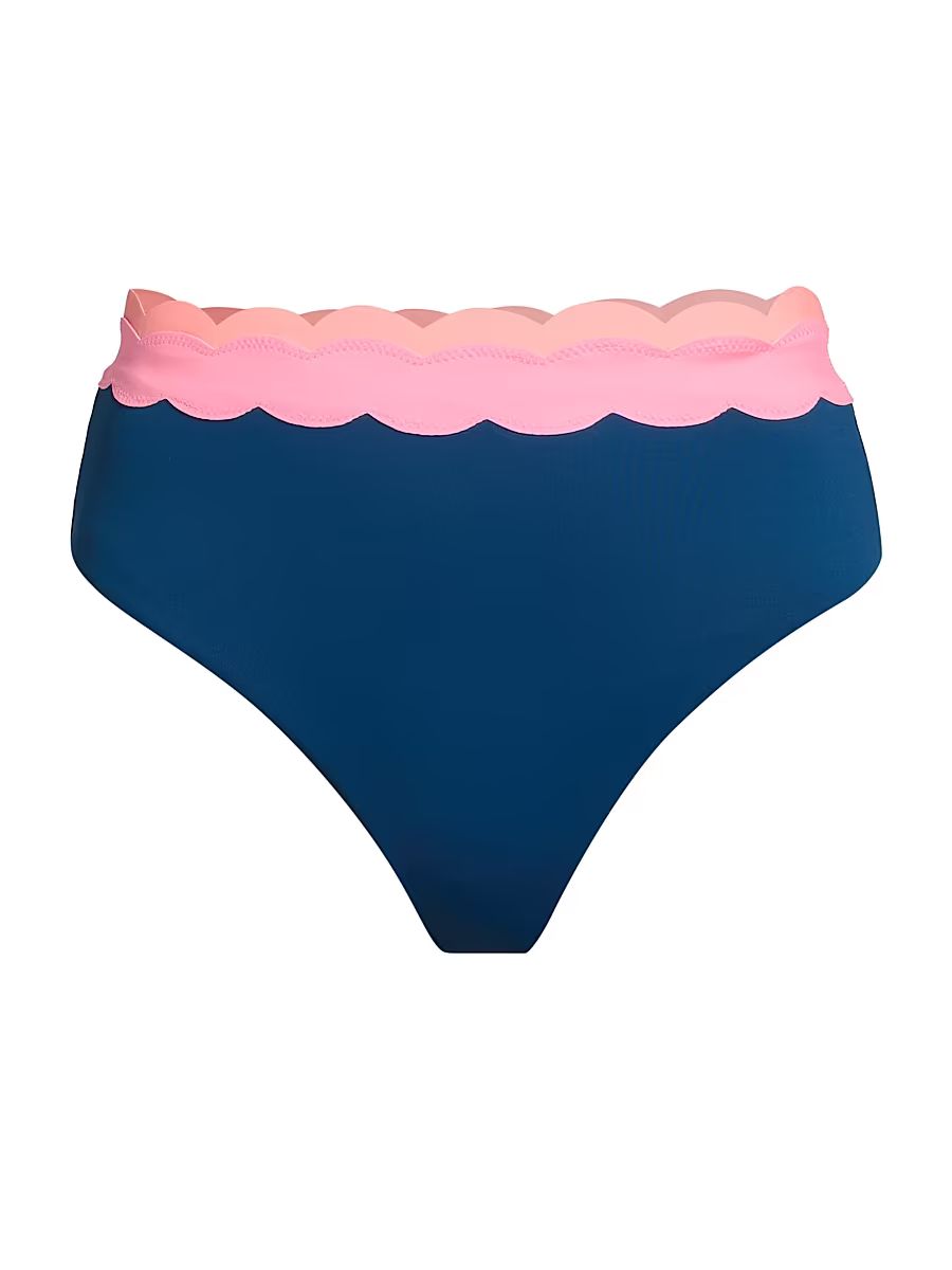 Women's Harriet Colorblocked Bikini Bottom - Seashell Isle Colorblock - Size XS