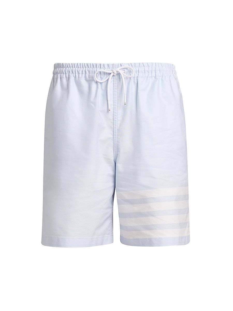Men's Engineered 4-Bar Oxford Rugby Shorts - Light Blue - Size XXL