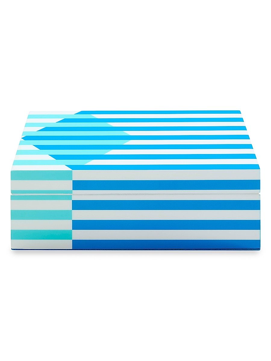 Copenhagen Lacquer Small Box - Blue White