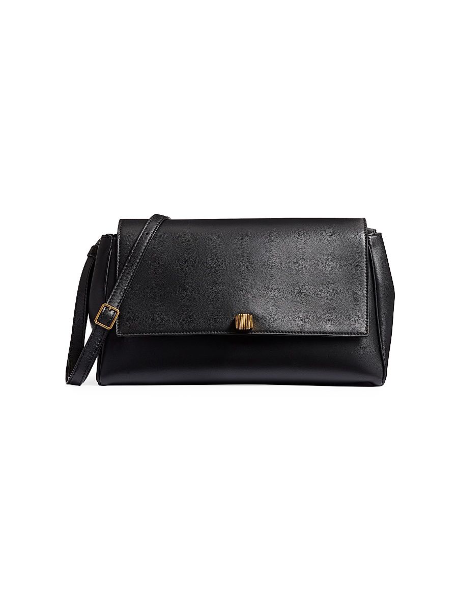 Women's Audrey Leather Crossbody Bag - Black