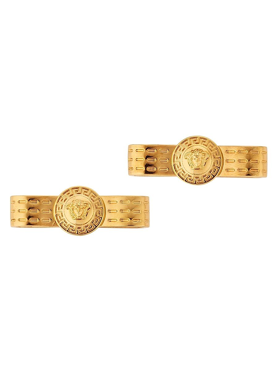 Women's Medusa Bow Goldtone Stud Earrings - Gold
