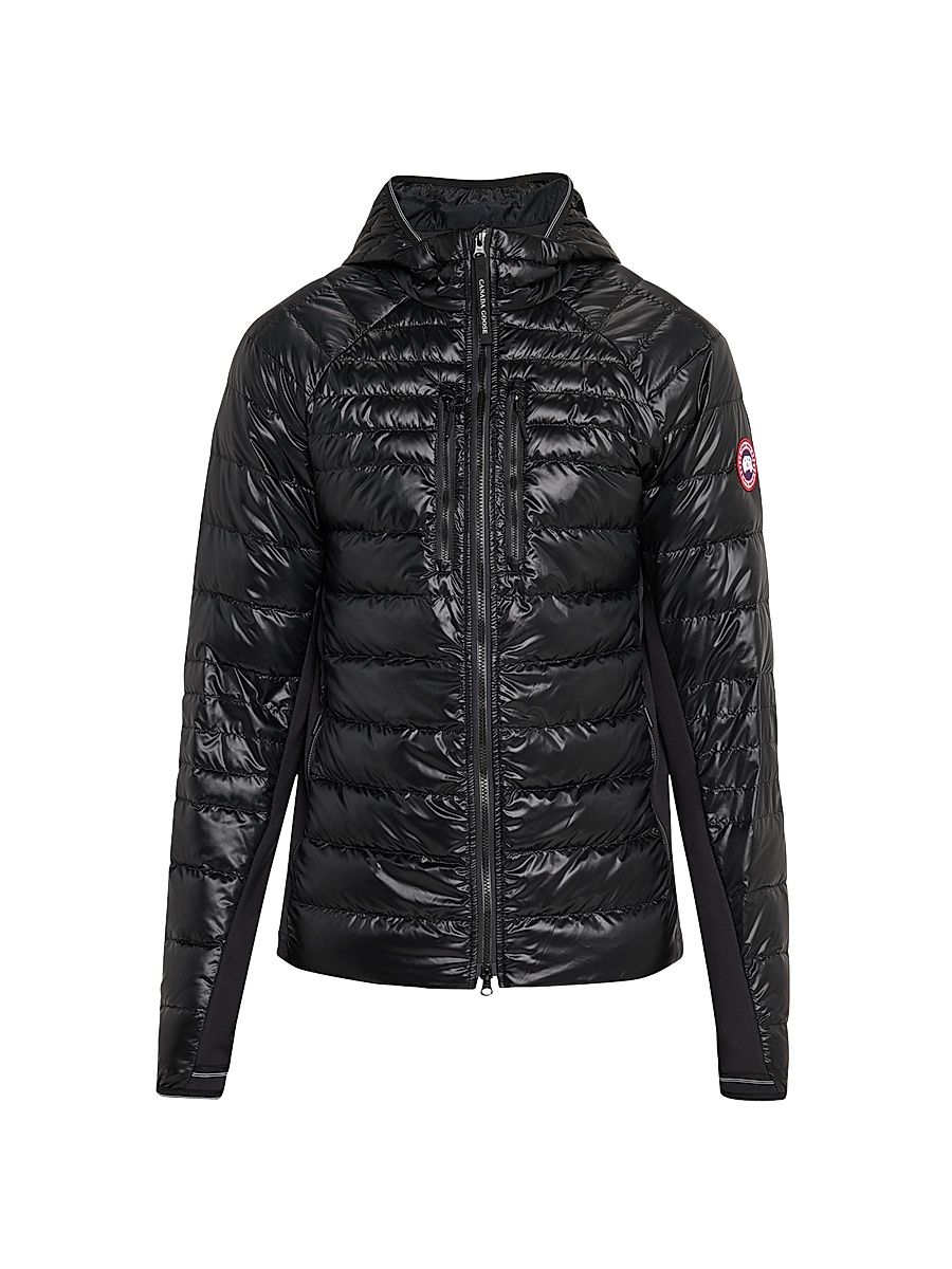 Men's HyBridge Lite Down Hooded Jacket - Black - Size Medium