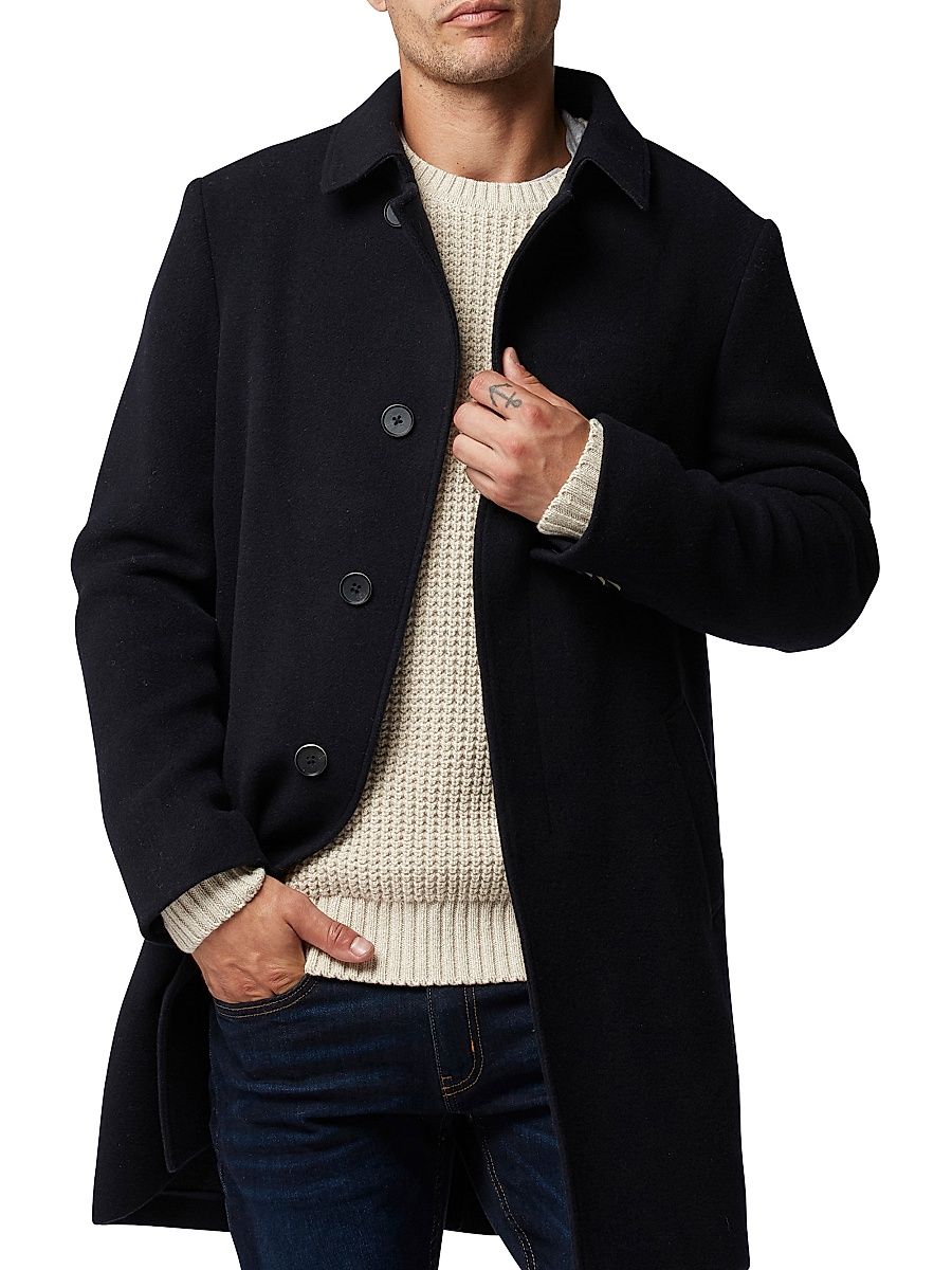 Rodd & Gunn Men's Murchison Wool Peacoat - Midnight - Size Small