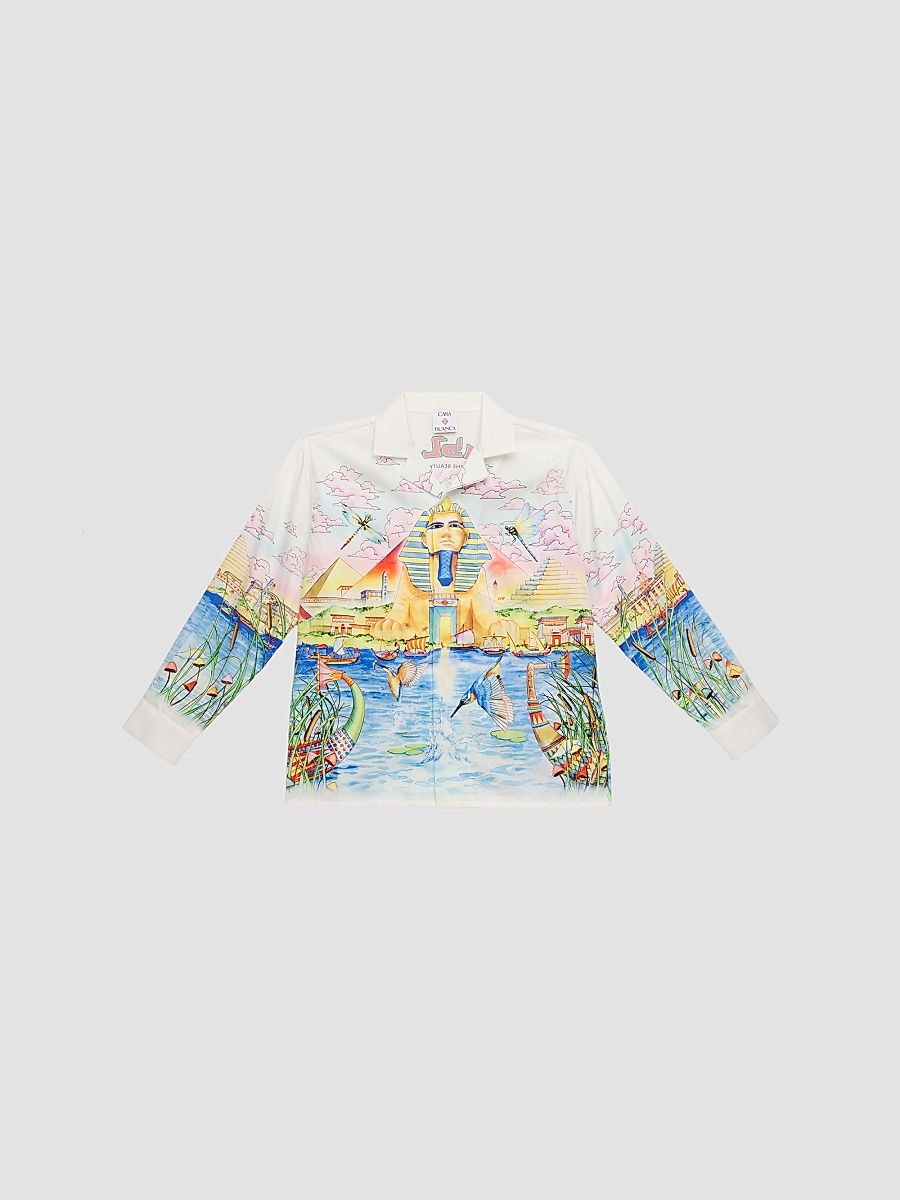 Little Boy's & Boy's Egypt As It Was Print Shirt - Cotton - Size 13