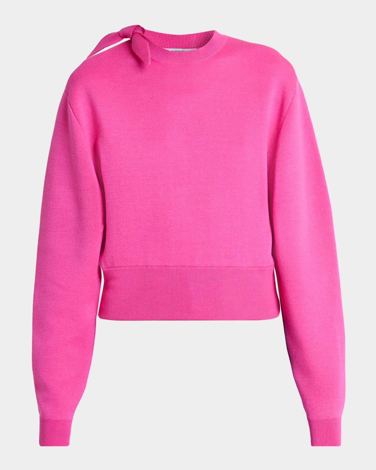 Wool-Blend Bow Sweater