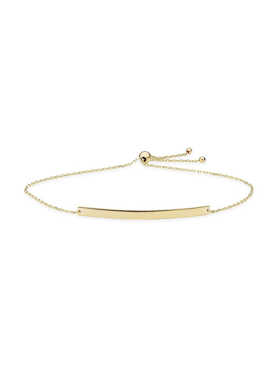 Women's 14K Yellow Gold Brooklyn Bar Bolo Bracelet - Yellow Gold