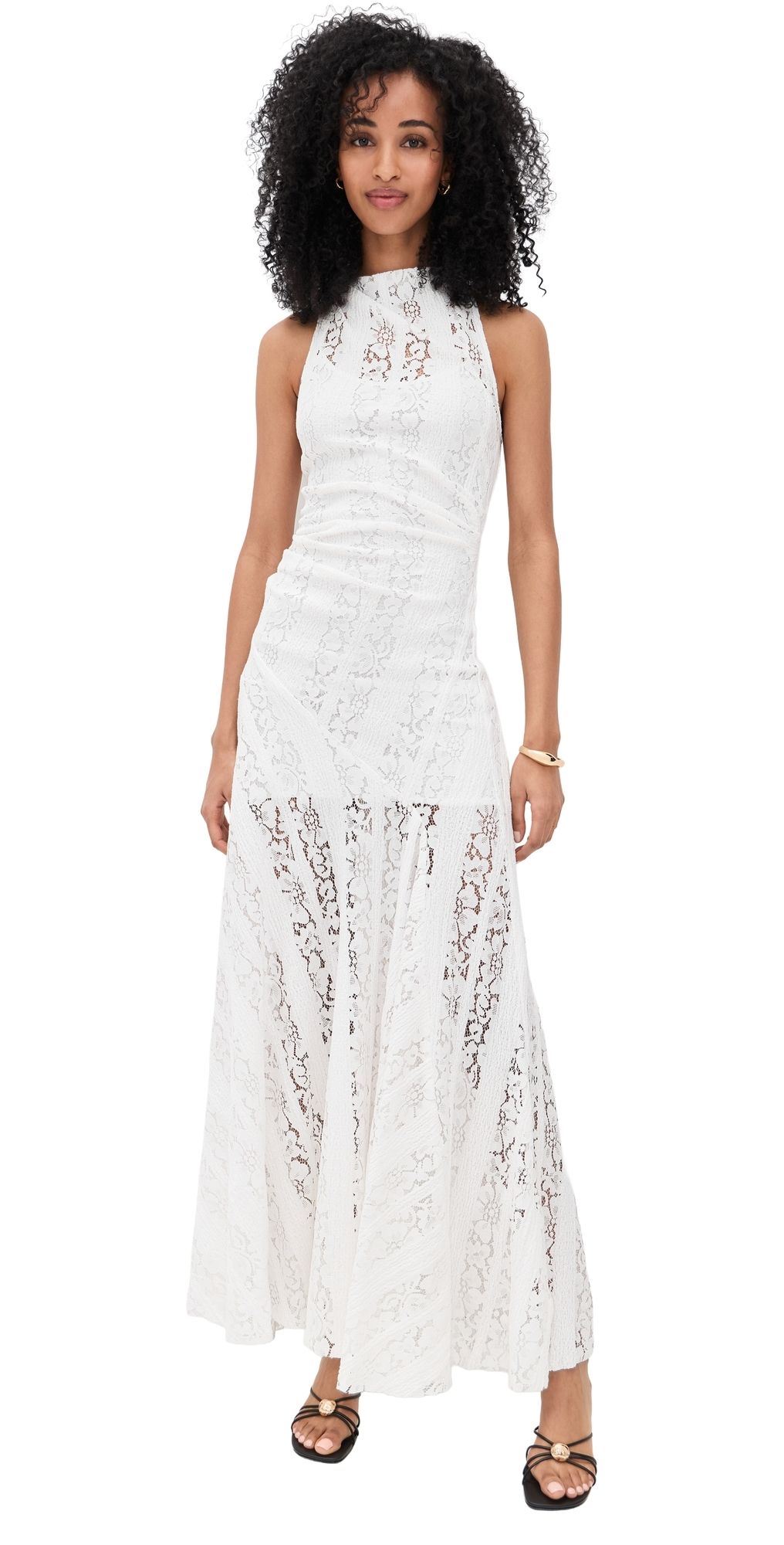 Bec + Bridge Henrietta High Neck Maxi Dress White 12