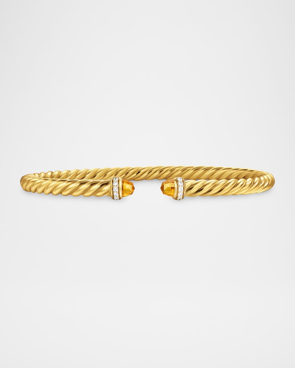Modern Cablespira Bracelet in 18K Gold with Gemstones and Diamonds