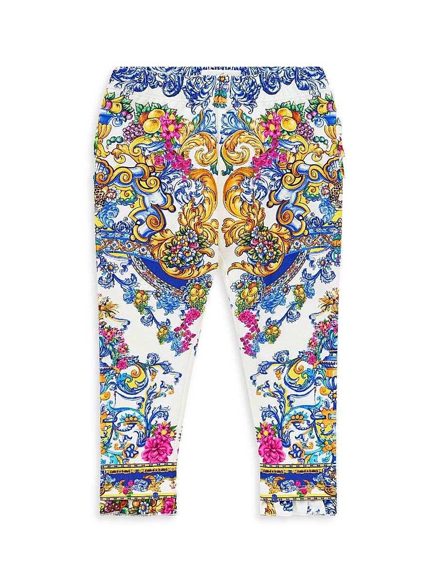 Baby Girl's & Little Girl's Barocco-Print Leggings - Espana Nirvana - Size 2
