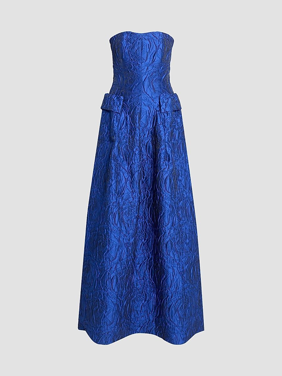 Women's Jacquard Strapless Ballgown - Enzian