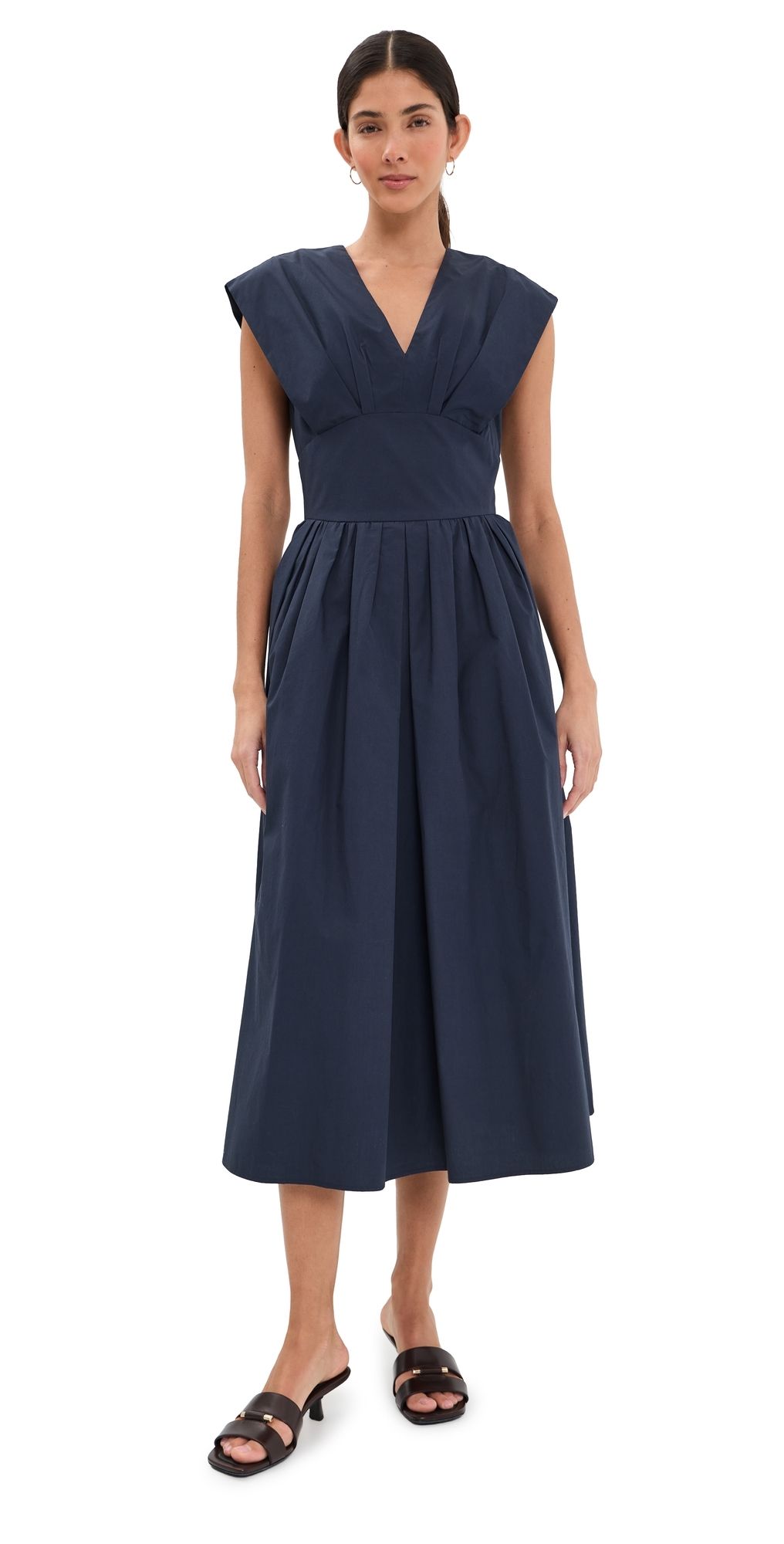 Rosie Assoulin In Full Bloom Dress Navy 8