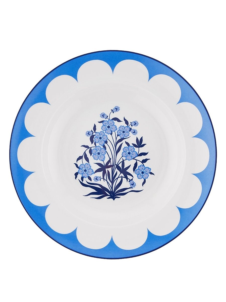 Jaipur 2-Piece Soup Plate Set - Pink Blue