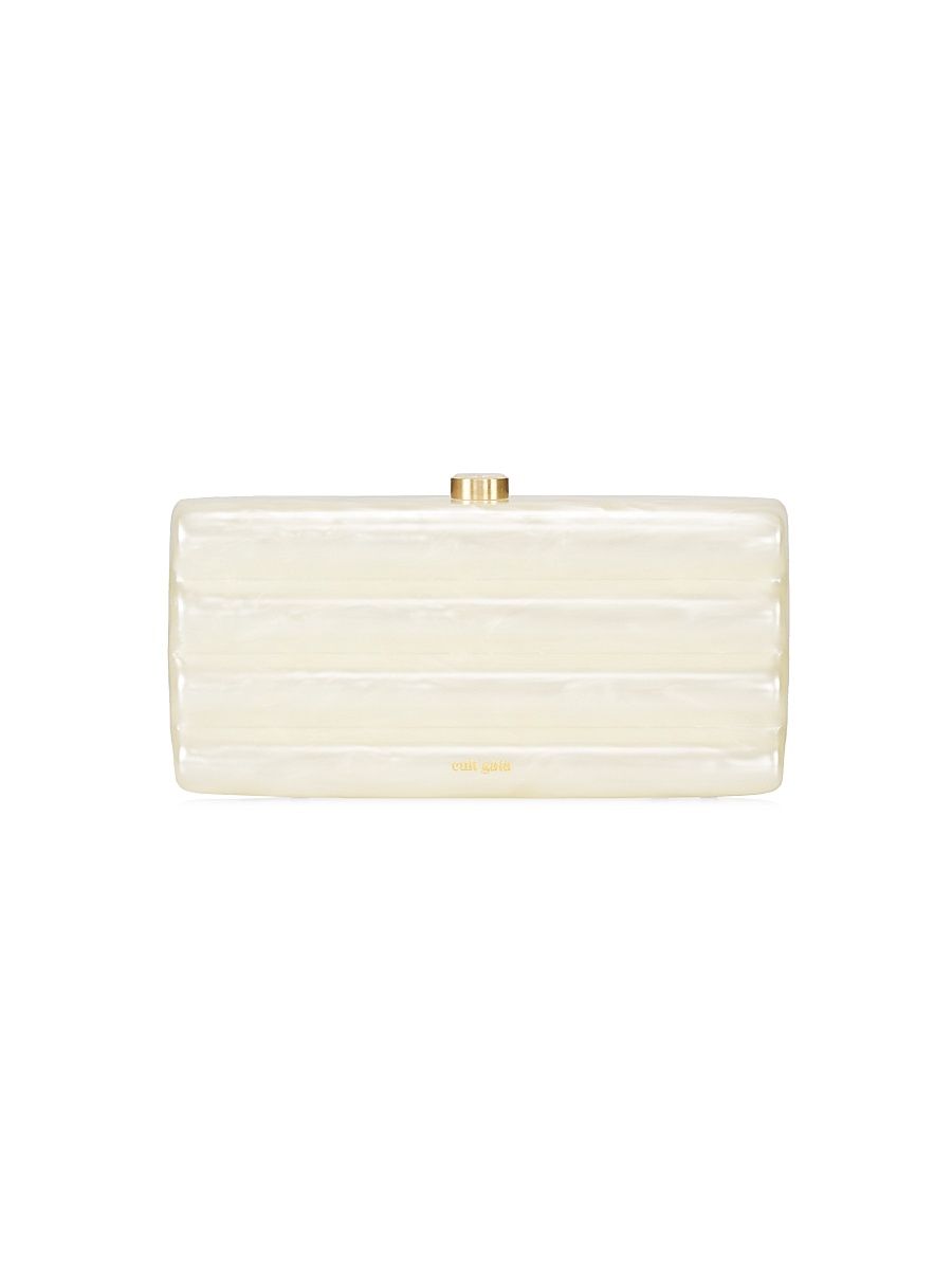 Women's Enid Acrylic Clutch - Ivory