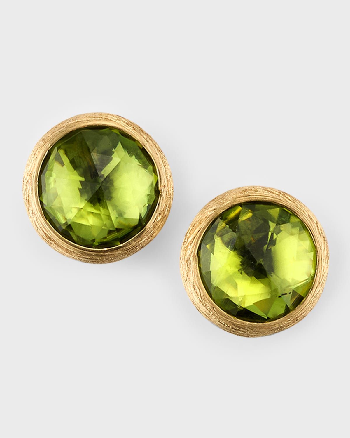 Jaipur Color Stud Earrings with Peridot