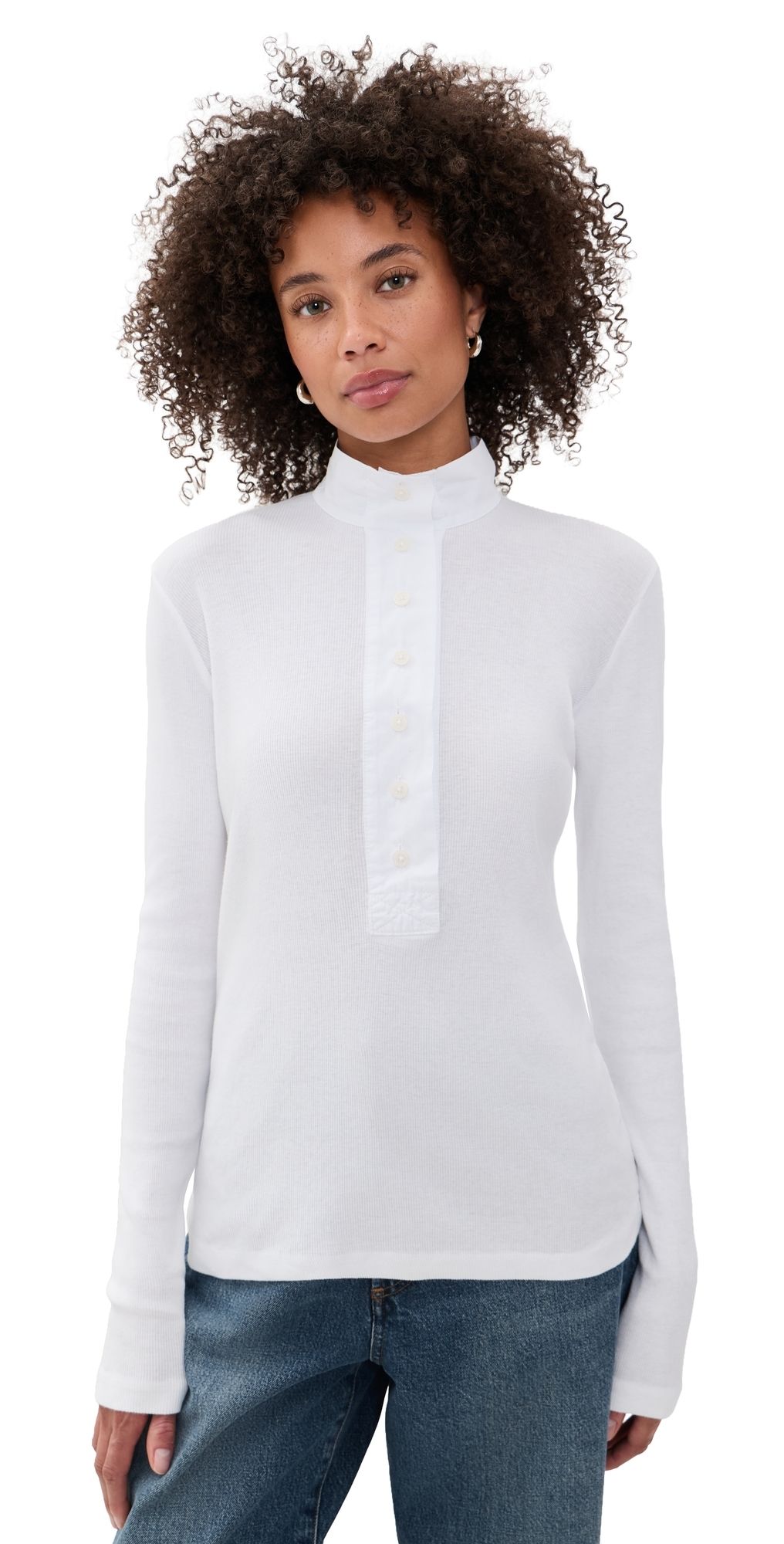 ALL THREE Junia Polo White XS