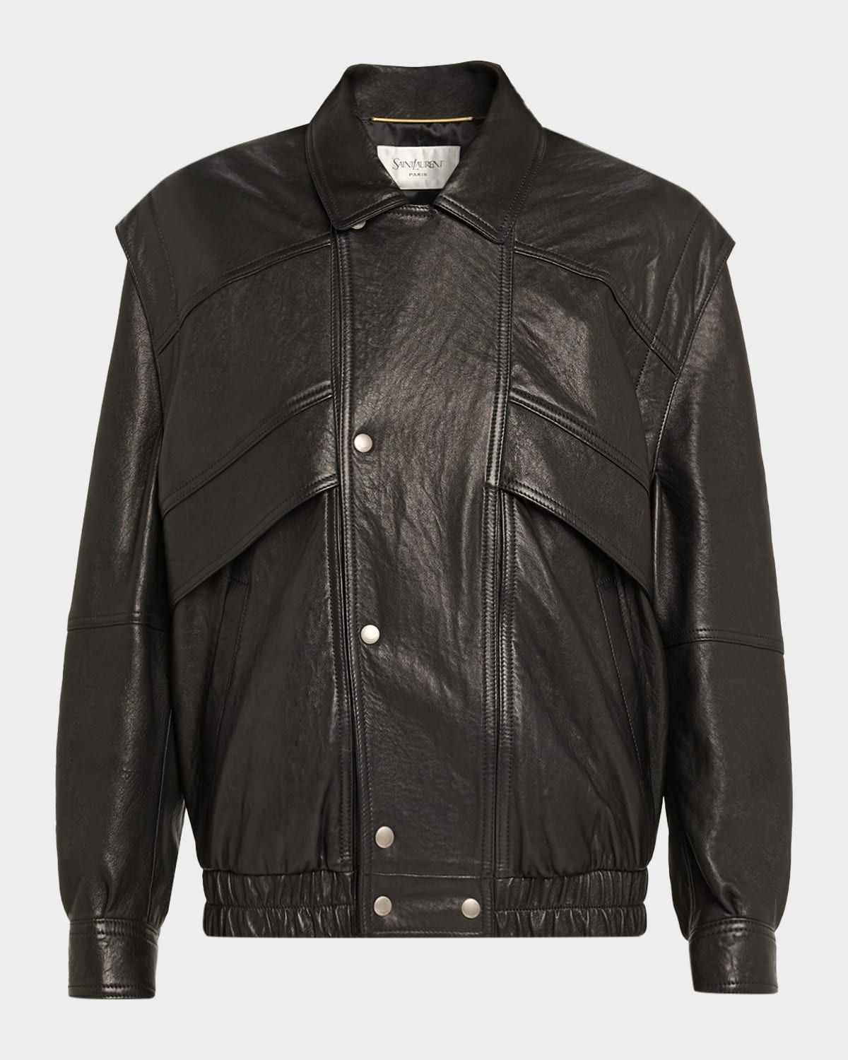 Leather Bomber Jacket