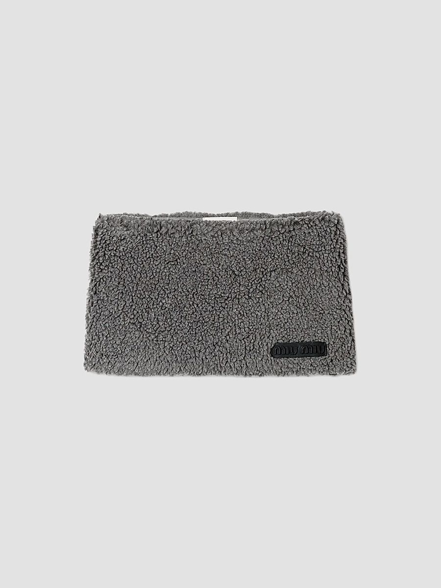Miu Miu Women's Fleece Mini Skirt - Grey - Size 4