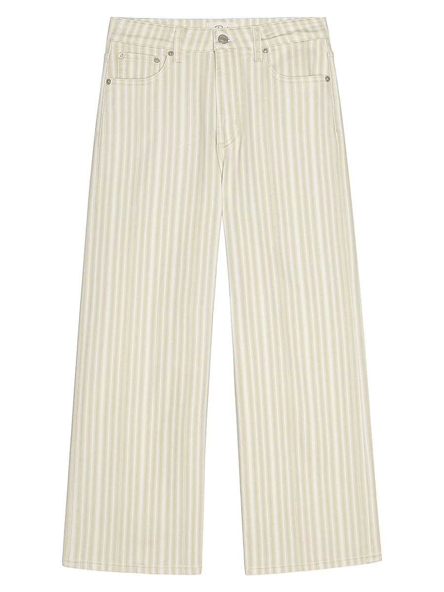 Women's Getty Striped Crop Jeans - Malibu Stripe - Size 31