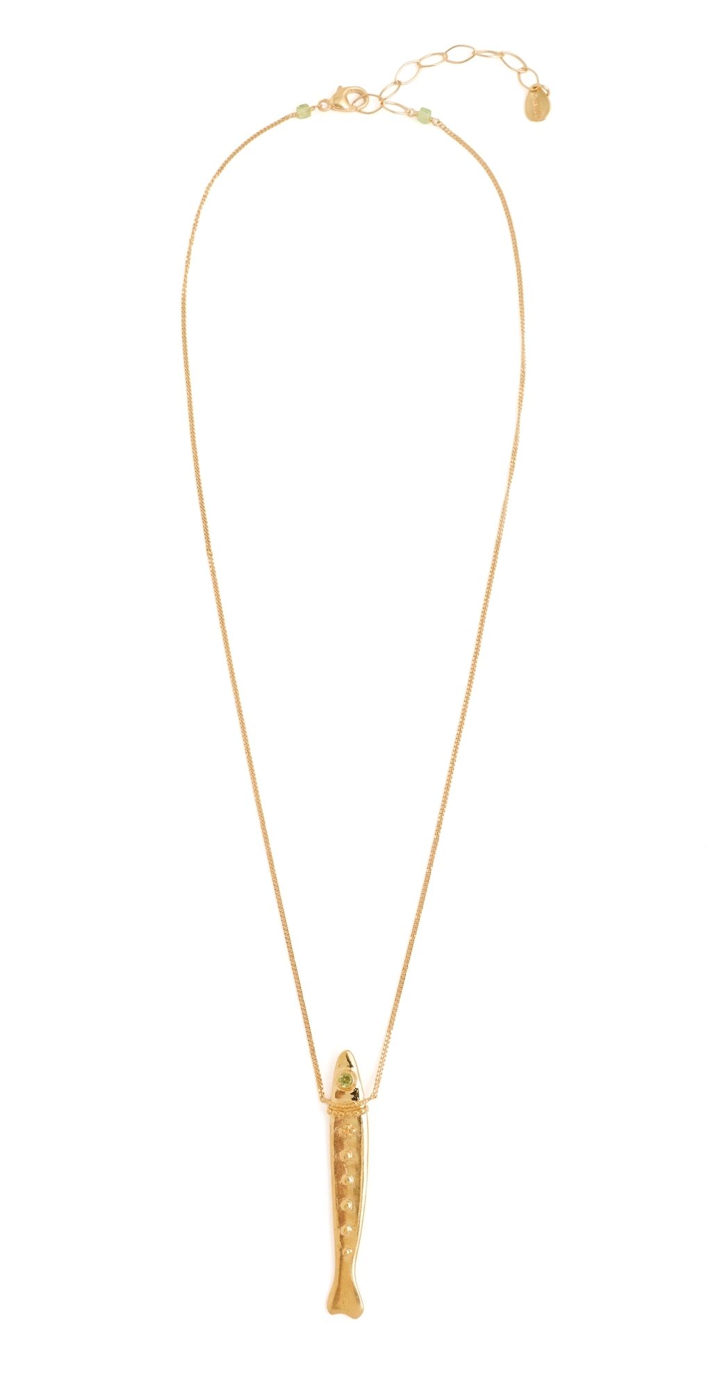 Chan Luu Dotted Fish Necklace Yellow Gold One Size