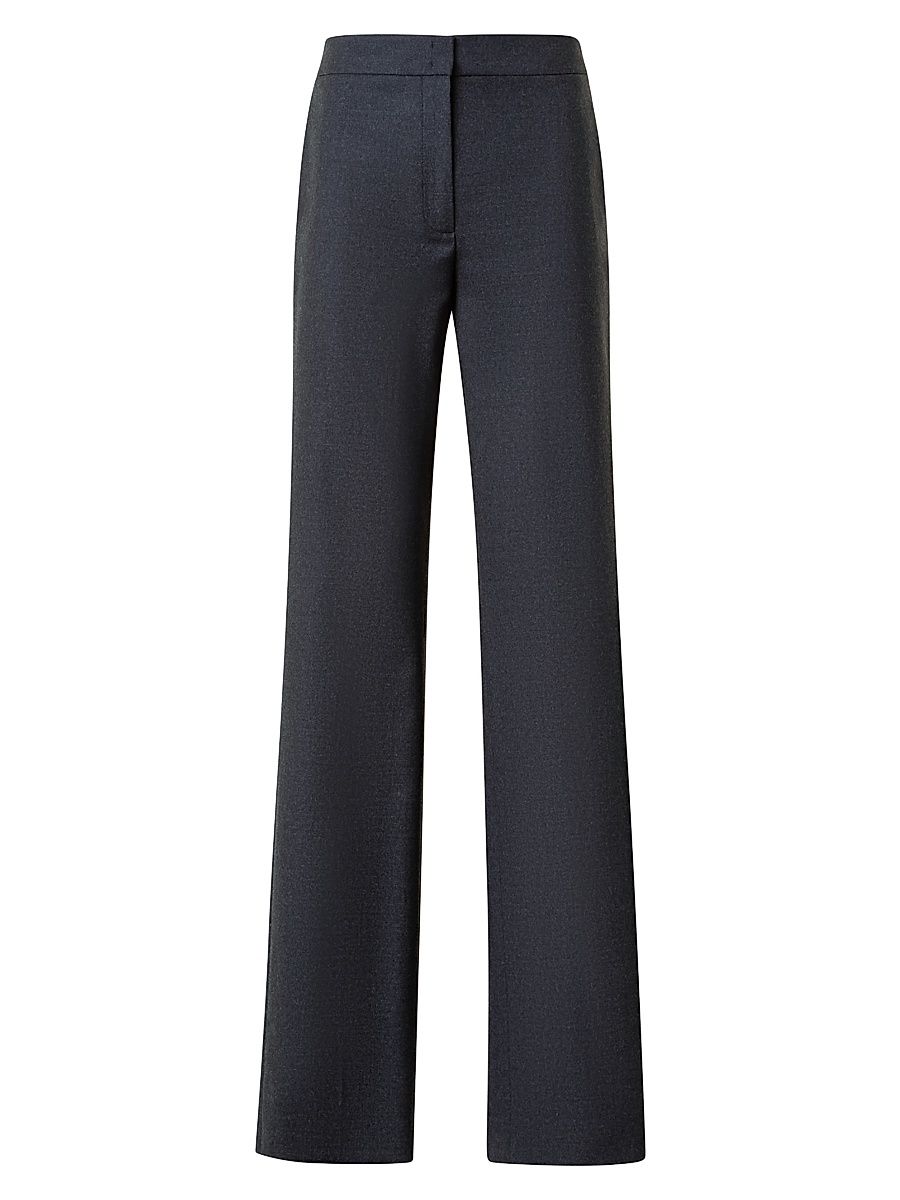 Women's Marla Virgin Wool Pants - Charcoal - Size 16