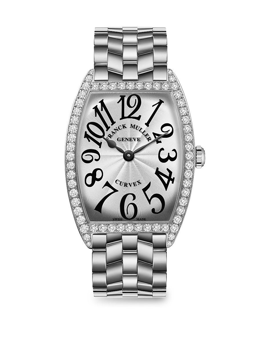 Women's Cintree Curvex 43MM Stainless Steel & Diamond Bracelet Watch