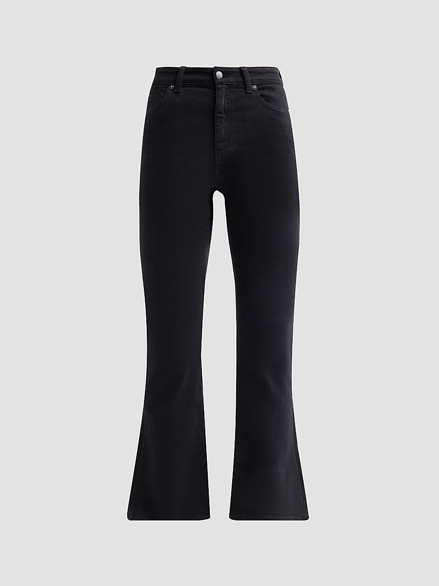 AG Jeans Women's Mid-Rise Bootcut Jeans - Super Black - Size 32