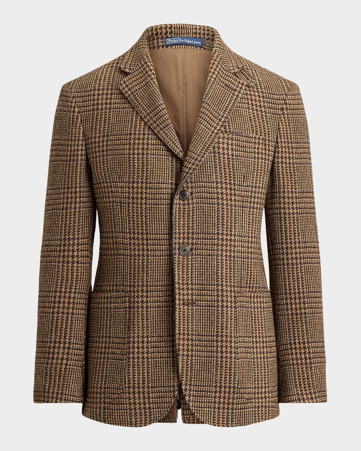Men & apos;s Glen Plaid Wool Tweed Sport Jacket