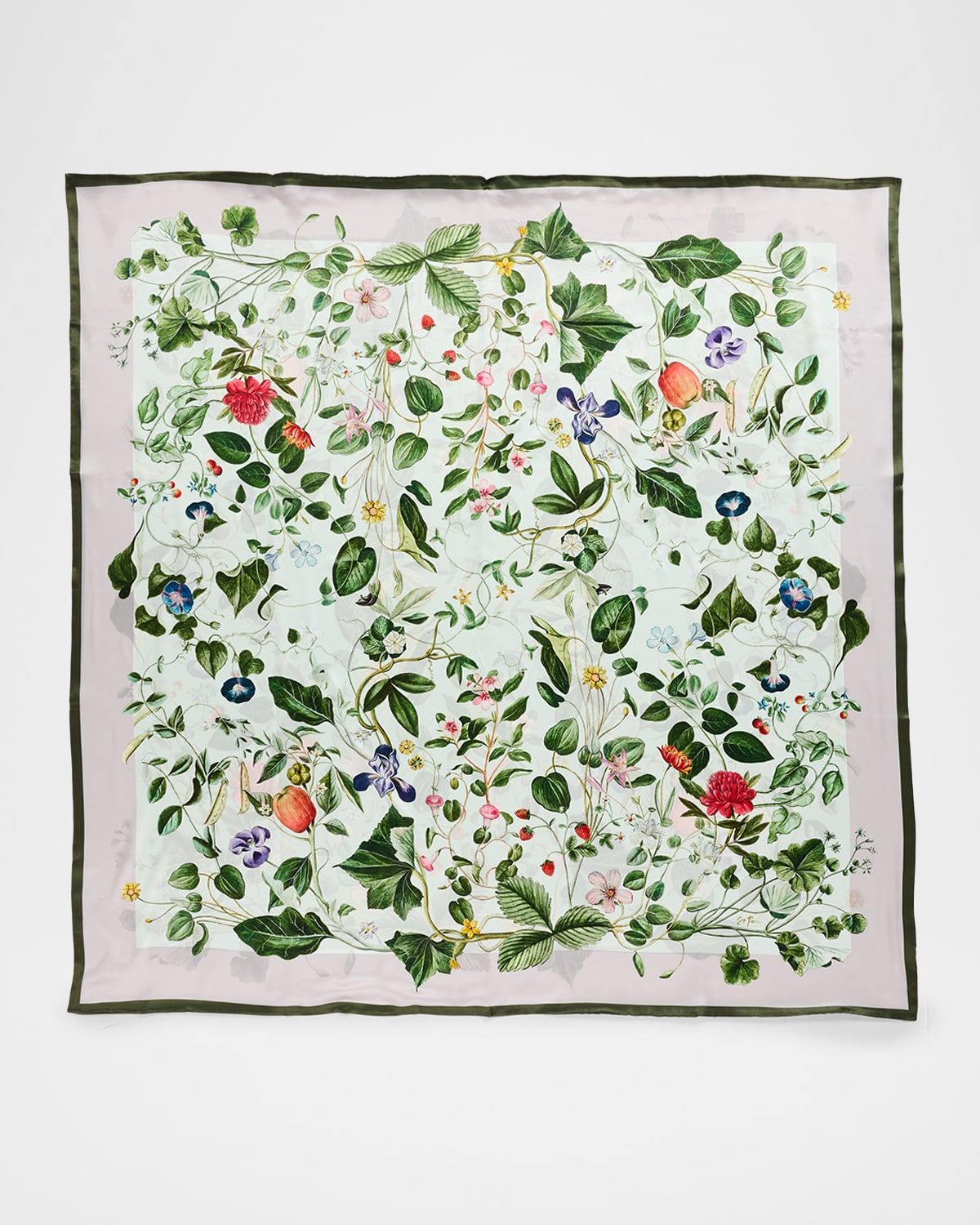 Brienne Double-Sided Large Square Silk Scarf