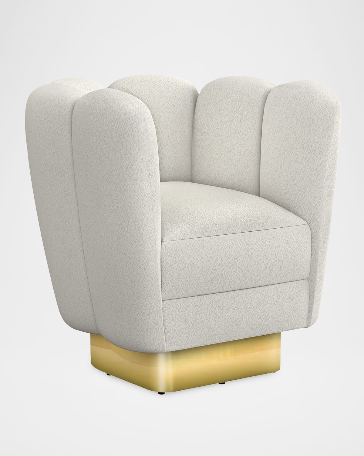 Gallery Brass Swivel Chair
