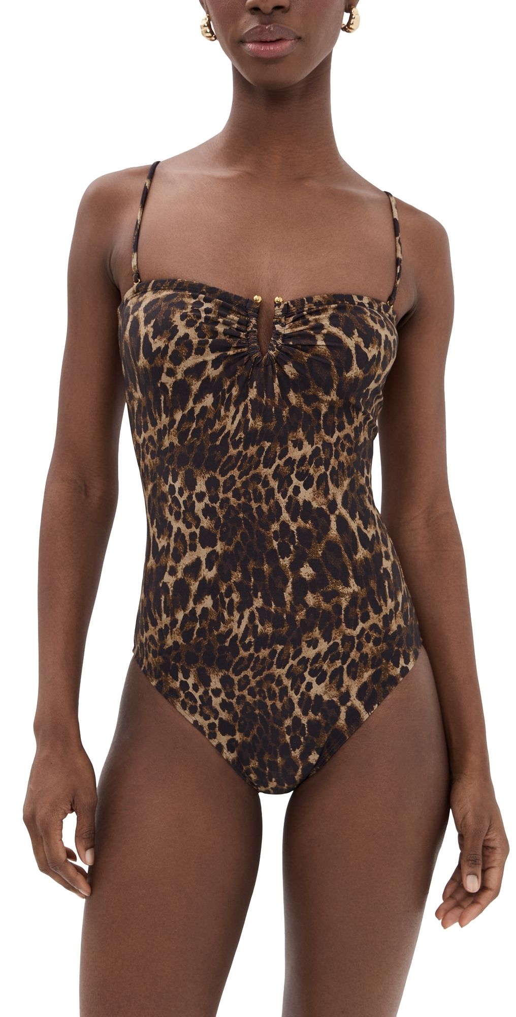 Nili Lotan One Piece Bathing Suit VINTAGE LEOPARD PRINT M