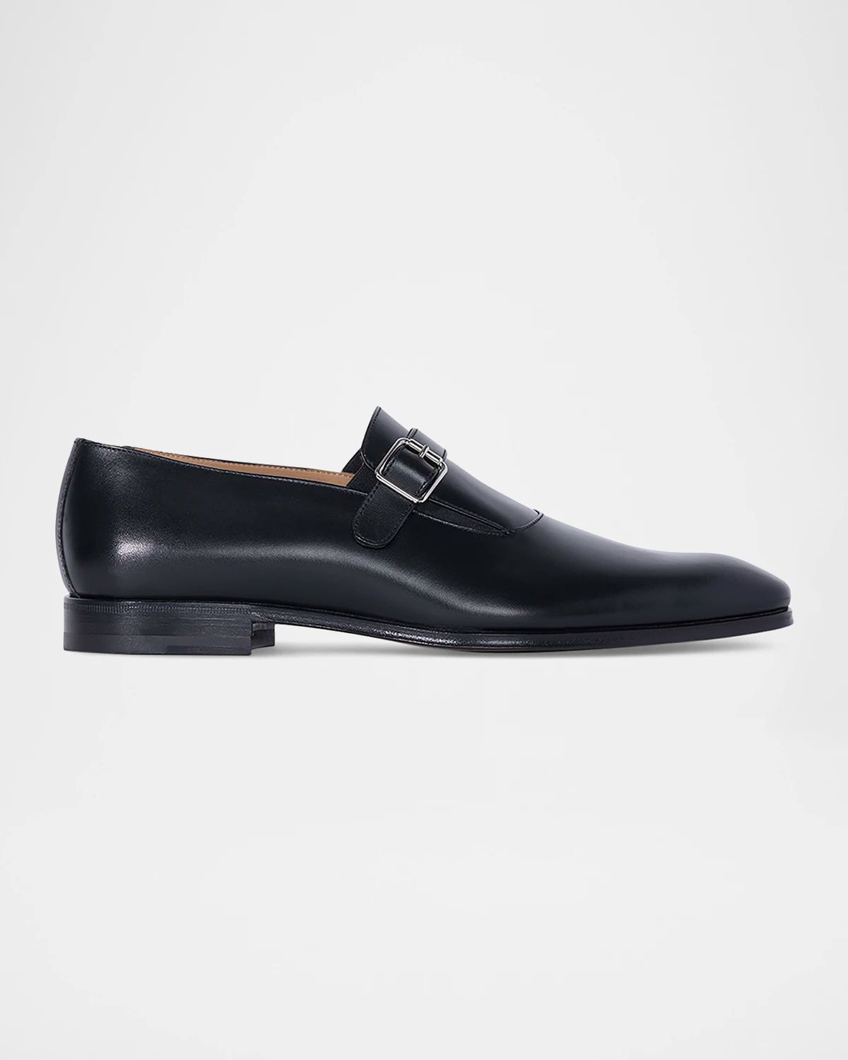 Men & apos;s Horace Leather Single-Monk Strap Loafers