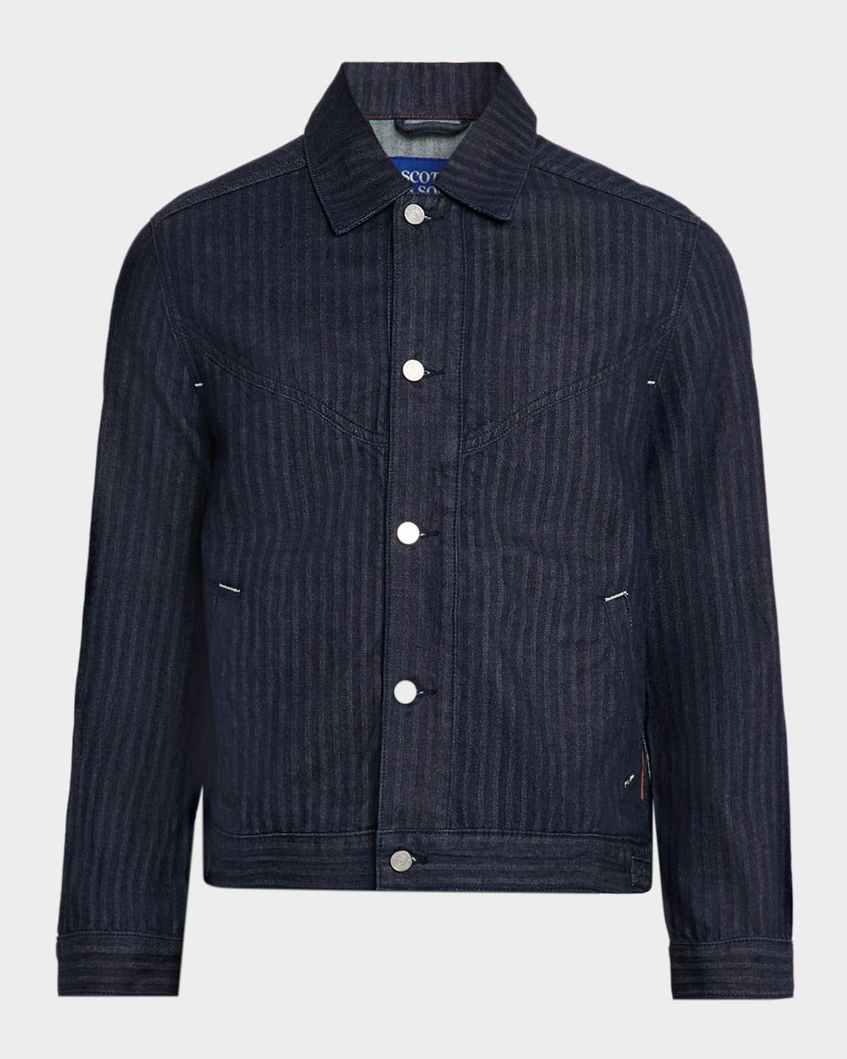 Men & apos;s Western Denim Trucker Jacket