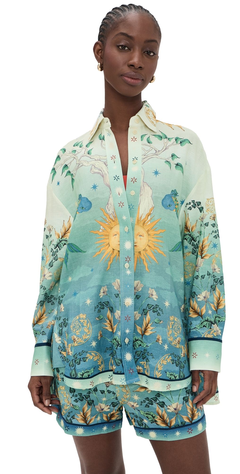 Agua Bendita Anastasia Solstice Shirt Multicolor XS/S