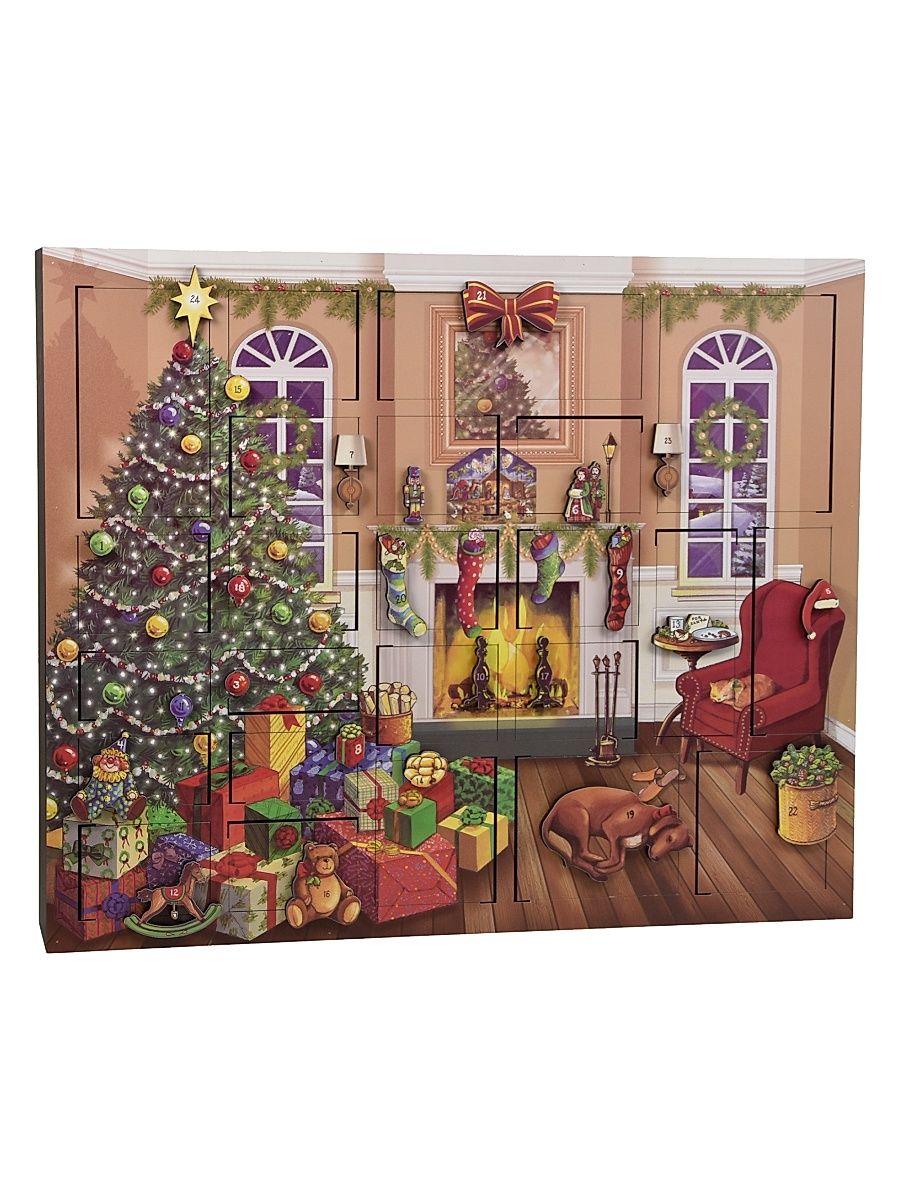 Fireside Wooden Advent Calendar