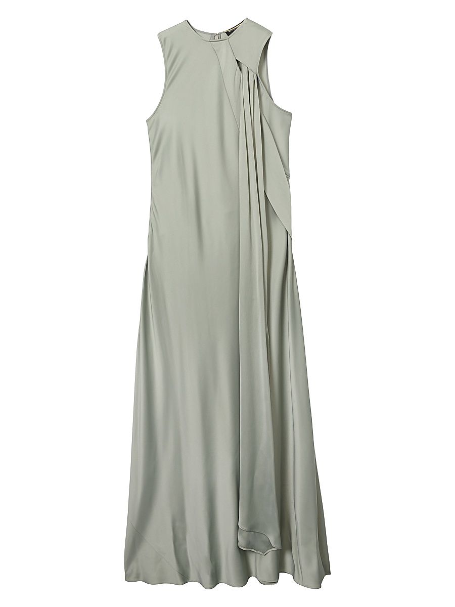 Women's Quincy Draped Sleeveless Maxi Dress - Green - Size 10